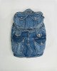 Рюкзак джинсовый paper bag синего цвета 