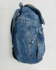 Рюкзак джинсовый paper bag синего цвета 