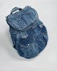 Рюкзак джинсовый paper bag синего цвета 