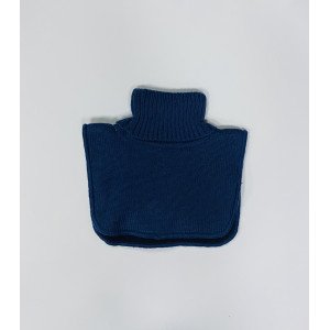 Манишка синего цвета с аппликацией собачки 