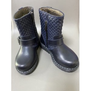 Полусапожки ортопедические из натуральной фактурной кожи 