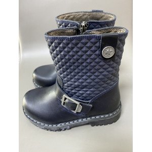 Полусапожки ортопедические из натуральной фактурной кожи 