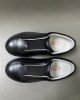 Слипоны черного цвета на широкой резинке