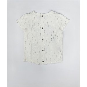 Футболка блузон oversize с принтом 
