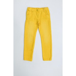 Джинсы regular fit ярко - желтого цвета 