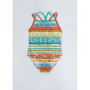 Купальник boboli в яркий многоцветный принт