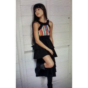 Платье chic асимметричного кроя черного цвета 