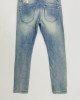 Джинсы slim fit голубого цвета 