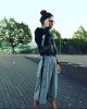 Кюлоты в черно-белую клетку