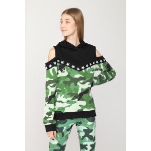 Худи с открытыми плечами 