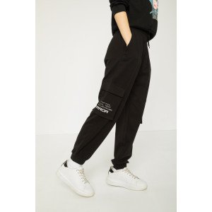 Штаны карго oversize черного цвета 