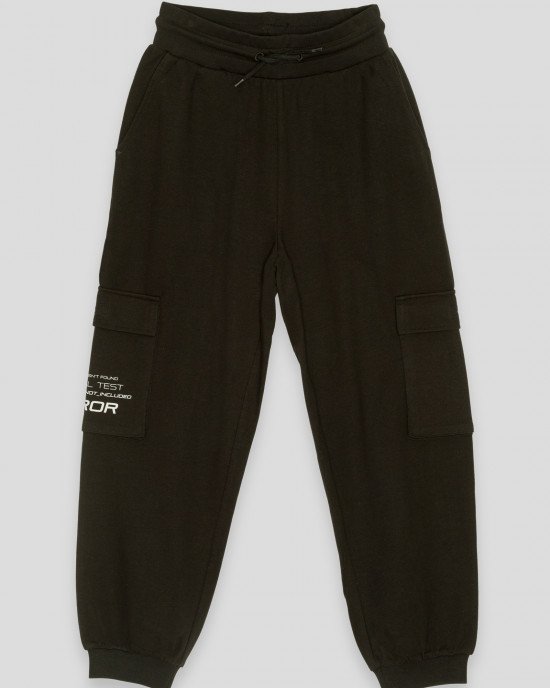 Штаны карго oversize черного цвета 
