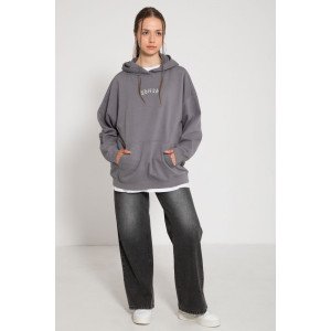 Джинсы wide leg черного цвета 