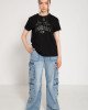 Джинсы wide leg карго цвета деним 