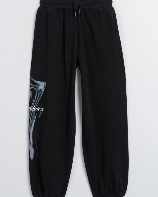 Штаны спортивные jogger черного цвета 