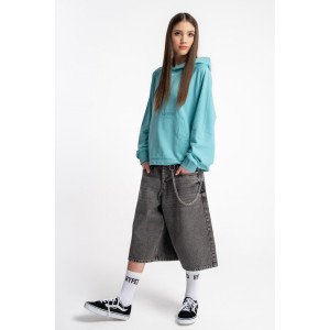 Шорты широкие baggy черного цвета 