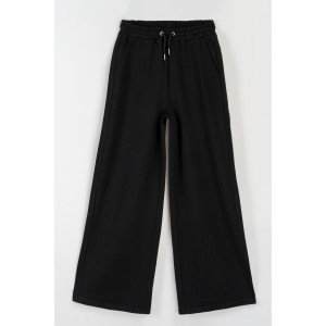 Штаны широкие wide leg черного цвета 