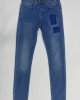 Джинсы skinny с эффектом потертостей 