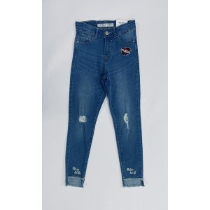 Джинсы high waist синего цвета 