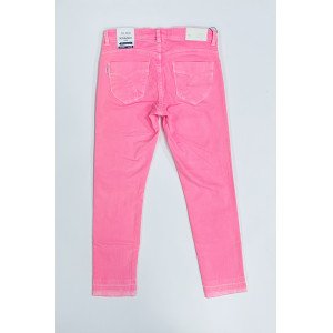 Джинсы skinny fit розового цвета