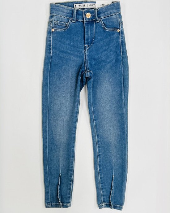 Джинсы skinny fit с высокой линией талии 