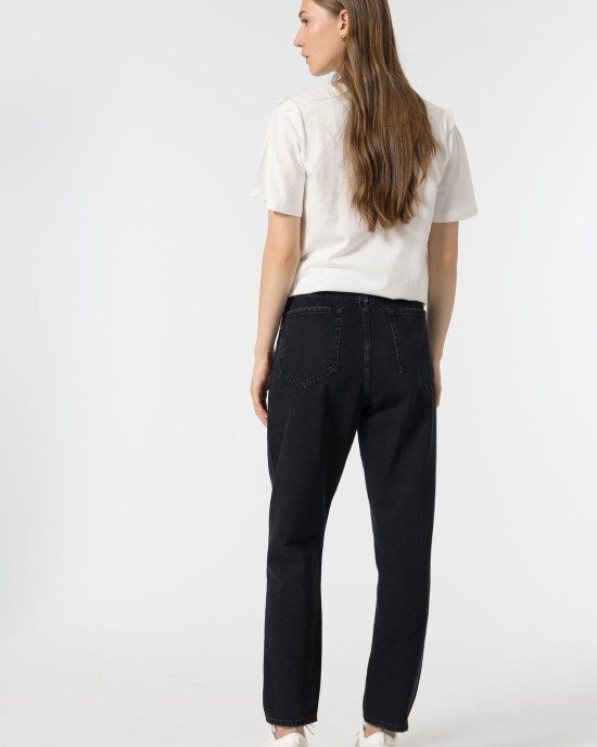 Джинсы relaxed waist черного цвета 
