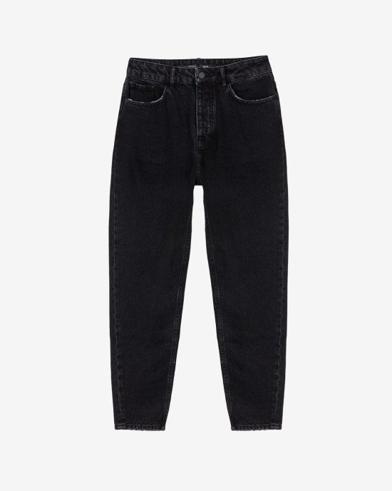 Джинсы relaxed waist черного цвета 