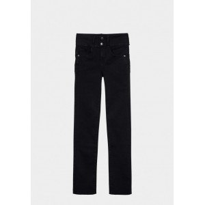 Джинсы черные с высокой посадкой High Waist 