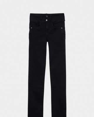 Джинсы черные с высокой посадкой High Waist 