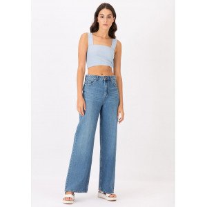 Джинсы High Waist свободного кроя 