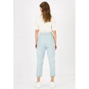 Брюки slouchy бирюзового цвета 