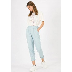 Брюки slouchy бирюзового цвета 