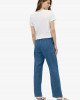 Джинсы wide leg синего цвета с высокой линией талии 