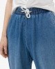 Джинсы wide leg синего цвета с высокой линией талии 