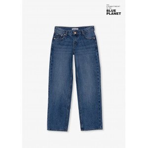 Джинсы low waist цвета деним 