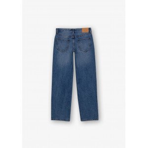 Джинсы low waist цвета деним 