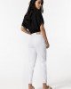 Джинсы MOM белого цвета с высокой посадкой high waist 