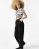 Джинсы wide leg с карманами карго черного цвета 