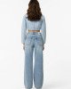 Джинсы широкие wide leg с высокой посадкой high waist 