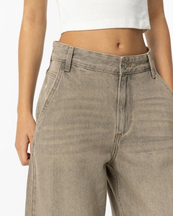Джинсы baggy коричневого цвета 