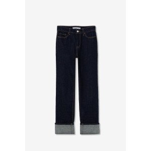 Джинсы regular fit темно - синего цвета 