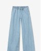 Джинсы wide leg широкие голубого цвета 
