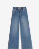 Джинсы wide leg с эластичным поясом 