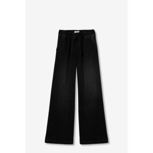 Джинсы jogger wide leg черного цвета 