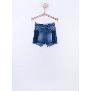 Шорты джинсовые с высокой посадко high waist 