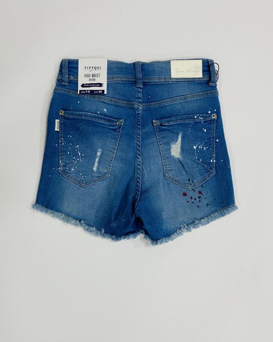 Шорты джинсовые high waist 