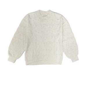 Свитер фактурный oversize молочного цвета 