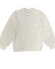 Свитер фактурный oversize молочного цвета 