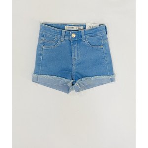 Шорты джинсовые с высокой посадкой в талии high waist 