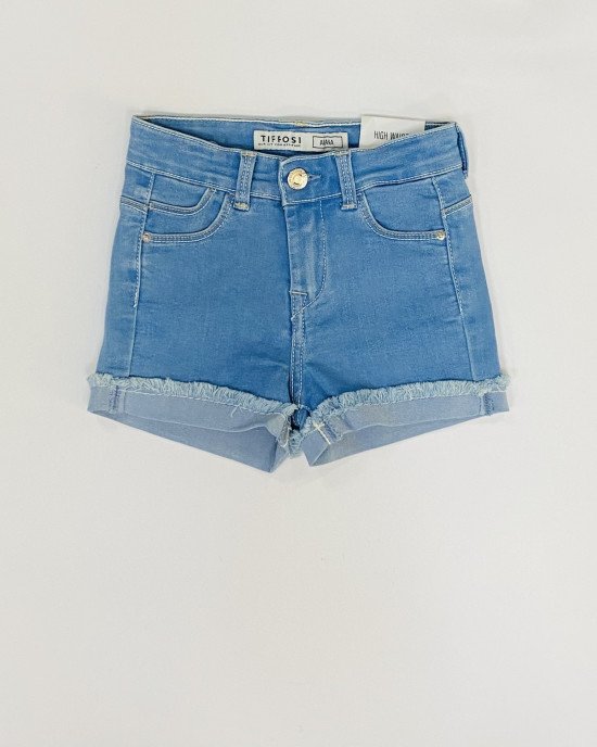 Шорты джинсовые с высокой посадкой в талии high waist 